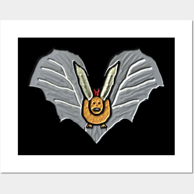 Flying Bat Wall Art by Mark Ewbie